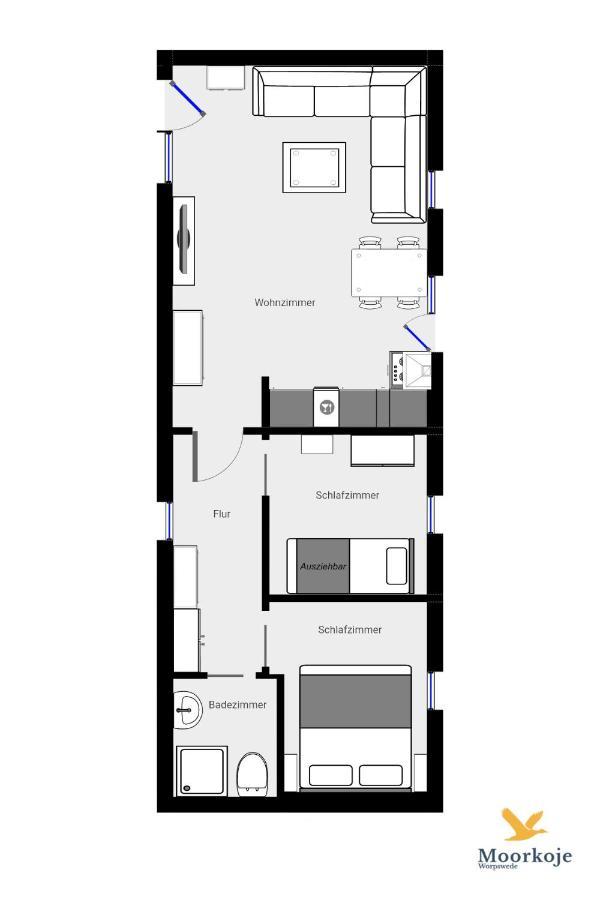 Villa Moorkoje Worpswede Esterno foto
